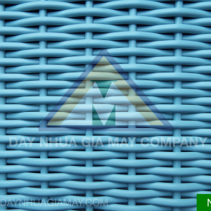 Dây nhựa giả mây bán nguyệt xanh dương