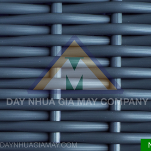 Dây nhựa giả mây Bán nguyệt màu Xám