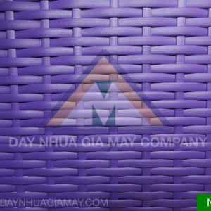 Dây nhựa giả mây Cán Hoa Văn Màu Tím