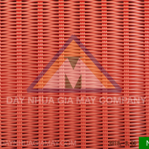 Dây nhựa giả mây Dây Tròn Màu Cam