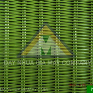 Dây nhựa giả mây Dây Tròn Màu Xanh Lá Đậm