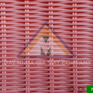 Dây nhựa giả mây DTR Màu Hồng
