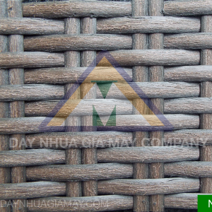 Dây nhựa giả mây Nâu Đen Xước