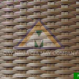 Dây nhựa giả mây sọc nâu