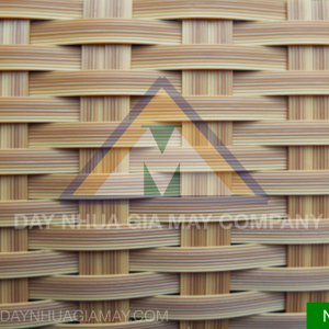 Dây nhựa giả mây Sọc Vàng Nâu