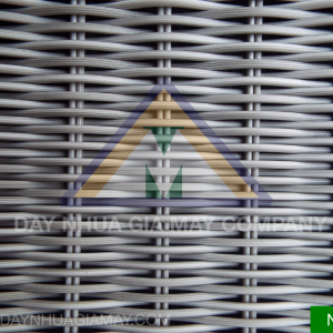Dây nhựa giả mây Trắng Xám Sọc