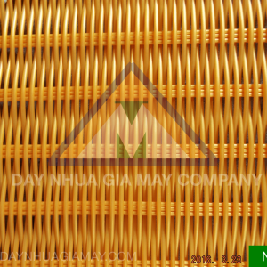 Dây nhựa giả mây Tròn Màu Vàng