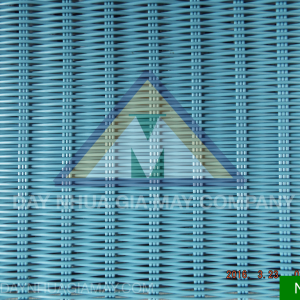 Dây nhựa giả mây tròn màu xanh dương
