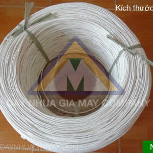 Dây giấy se sợi màu trắng ø4mm