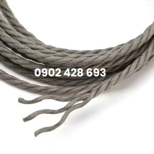 dây giấy xoắn 3 sợi màu xám